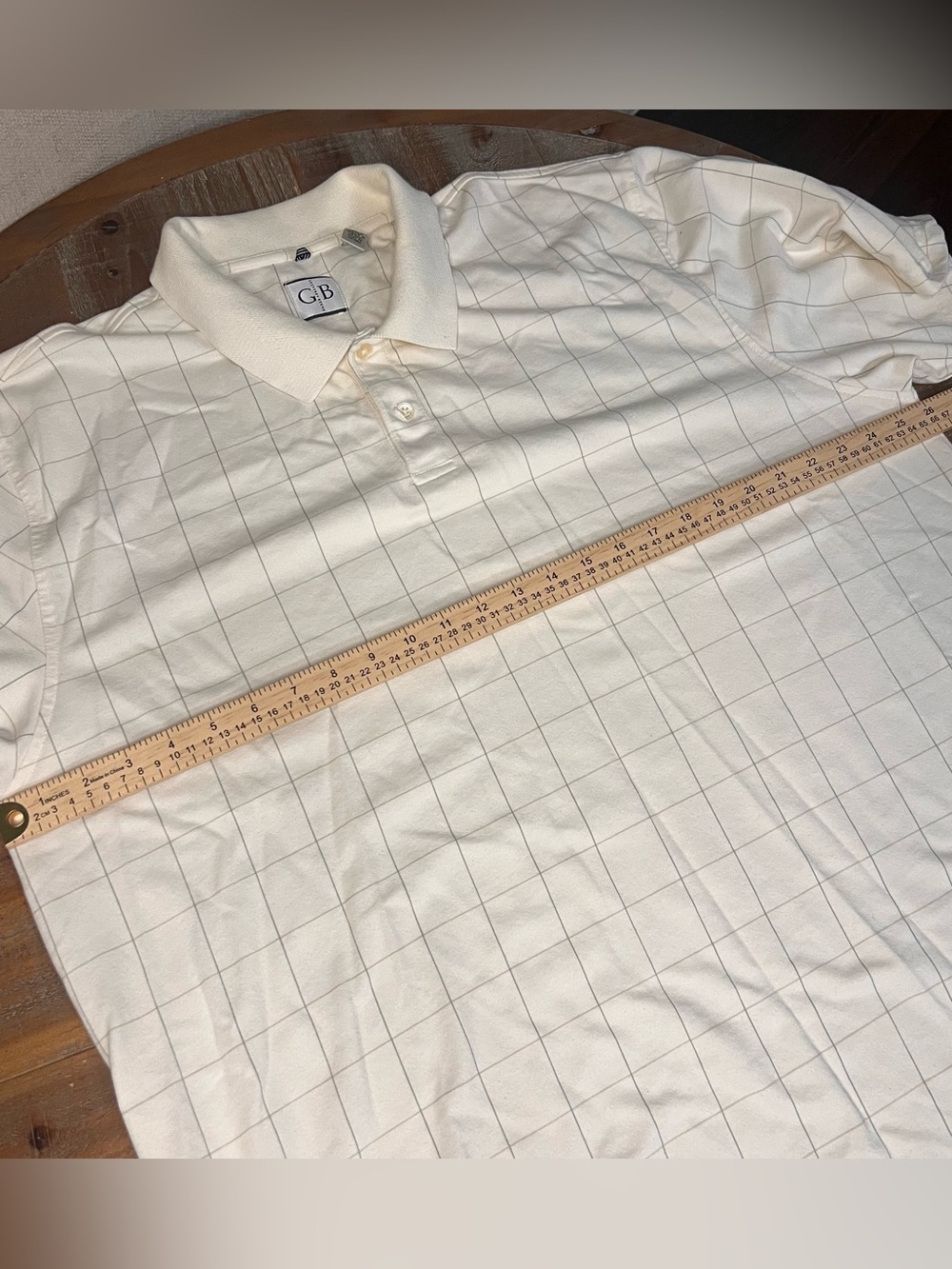 Geoffrey Beene Checkered Polo Shirt Size‎ 3XL - Picture 6 of 7